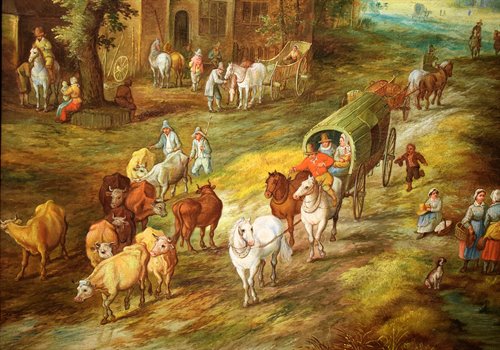 "Fairytale Landscapes with Figures in the Forest"